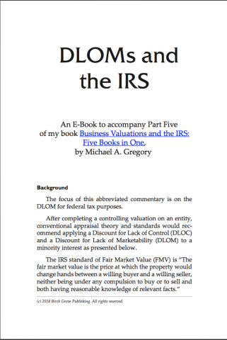 DLOMs and the IRS