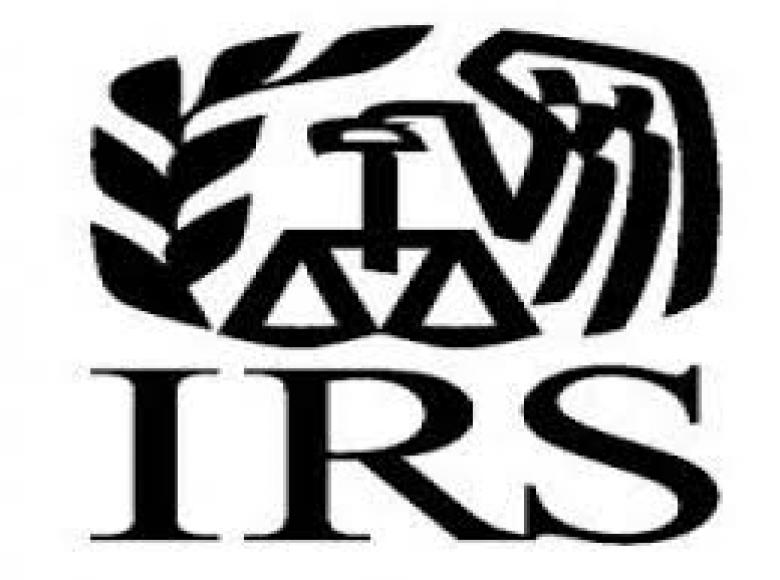 Symbol for the IRS with the letters IRS underneath